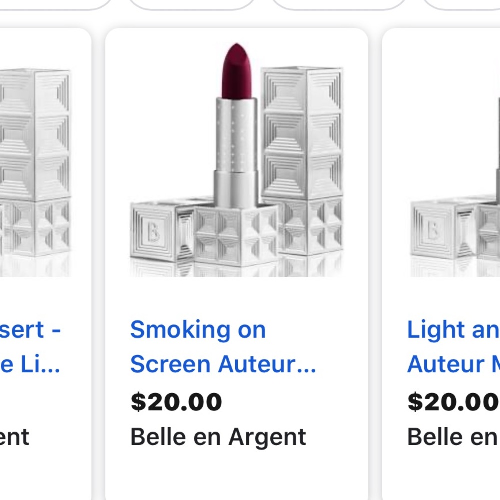 Nib! Belle En Argent full size high gloss lipstick